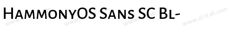 HammonyOS Sans SC Bl字体转换
